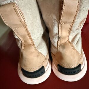Sorel Women's Tan Suede Winter Rain Boots